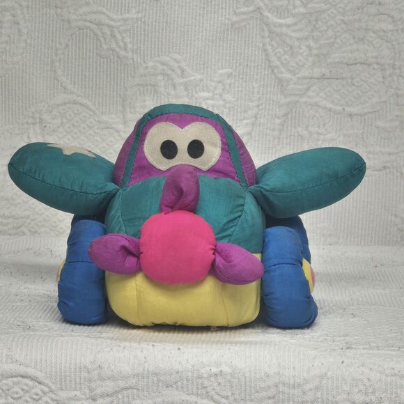 Vintage 90s Tonka Soft Walkin Wheels Bright Kids Plane Nylon Kid Memories - Picture 2 of 10